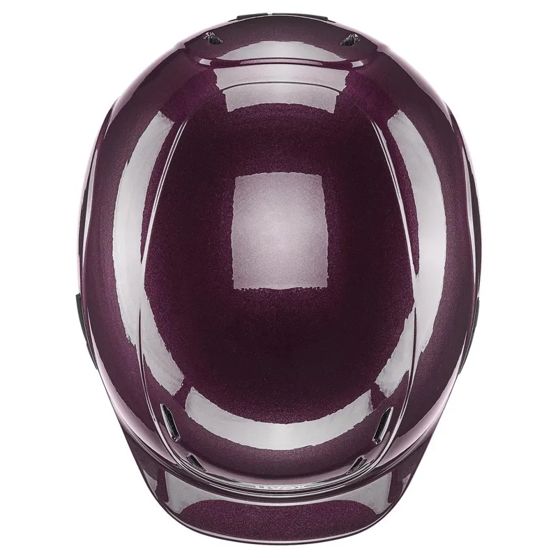 Uvex Kidoxx Shiny Riding Hat - Burgundy-8