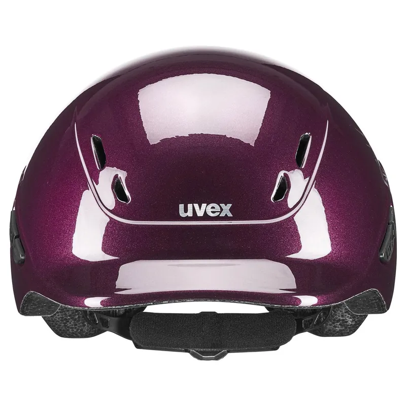 Uvex Kidoxx Shiny Riding Hat - Burgundy-7
