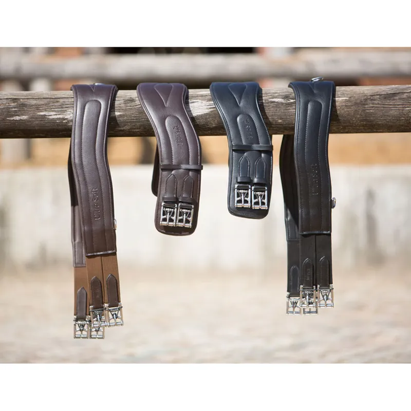 Kieffer Ultrasoft Leather Girth - Black-2