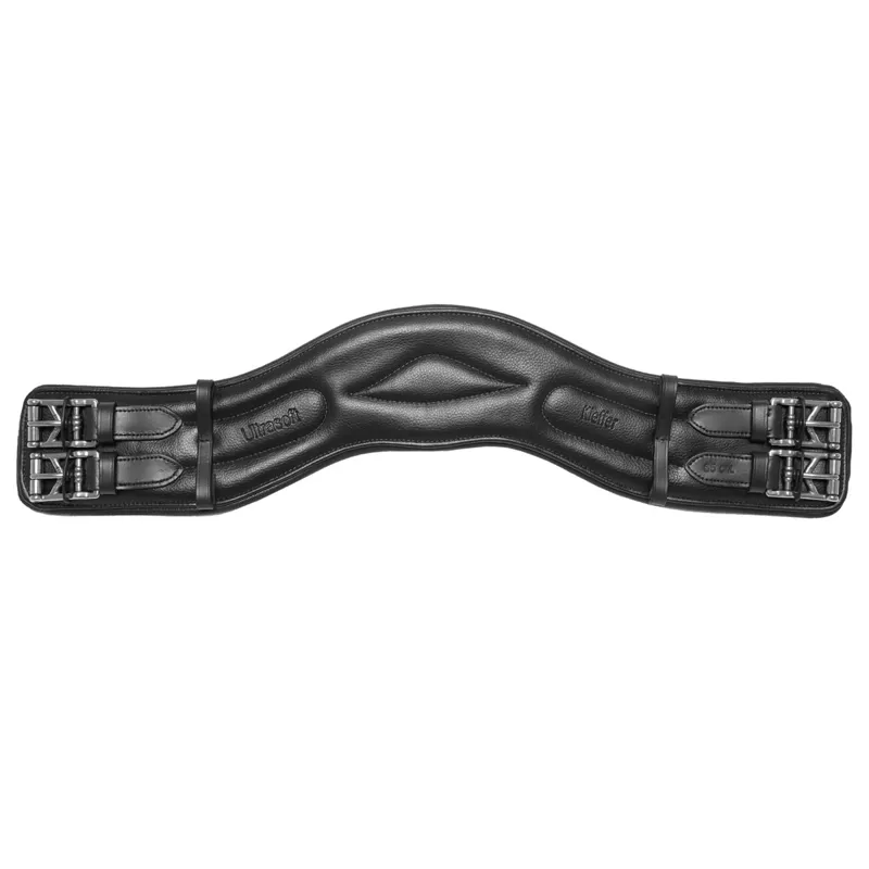 Kieffer Ultrasoft Leather Short Dressage Girth - Black