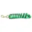 KM Elite Cotton Double Braid Lead Rope 7ft - Hot Green/White