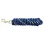 KM Elite Cotton Double Braid Lead Rope - 7ft - Navy/White