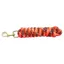 KM Elite Cotton Double Braid Lead Rope - 7ft - Orange/White