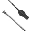 KM Elite Cush Grip Junior Riding Whip - Black/Silver