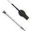 KM Elite Cush Grip Junior Riding Whip - Silver Grey