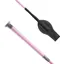 KM Elite Cush Grip Junior Riding Whip - Hot Pink/Silver