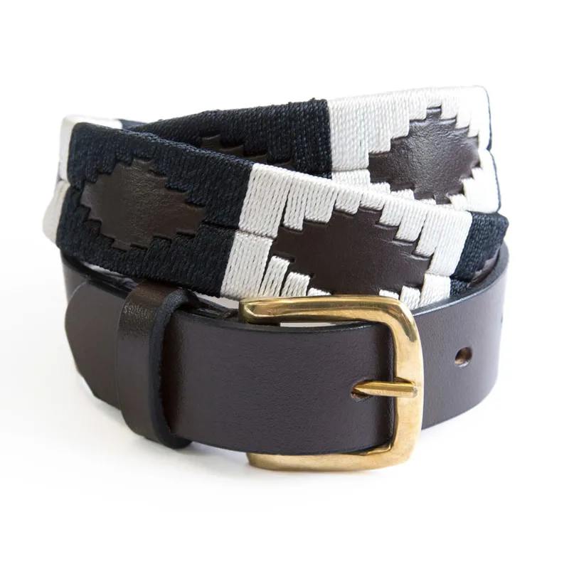 KM Elite Polo Belt - Ebony/Grey