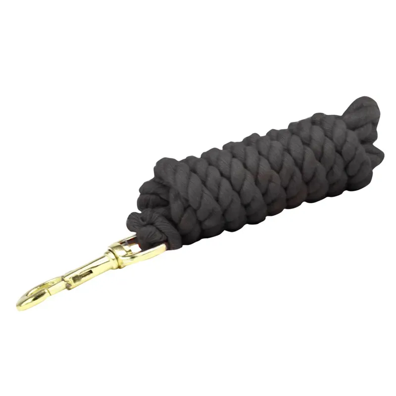 KM Elite Superfine Cotton Lead Rope - Black