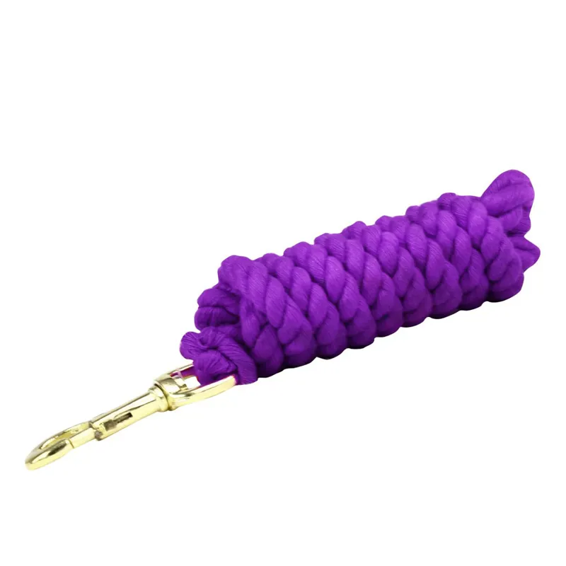 KM Elite Superfine Cotton Lead Rope - Purple