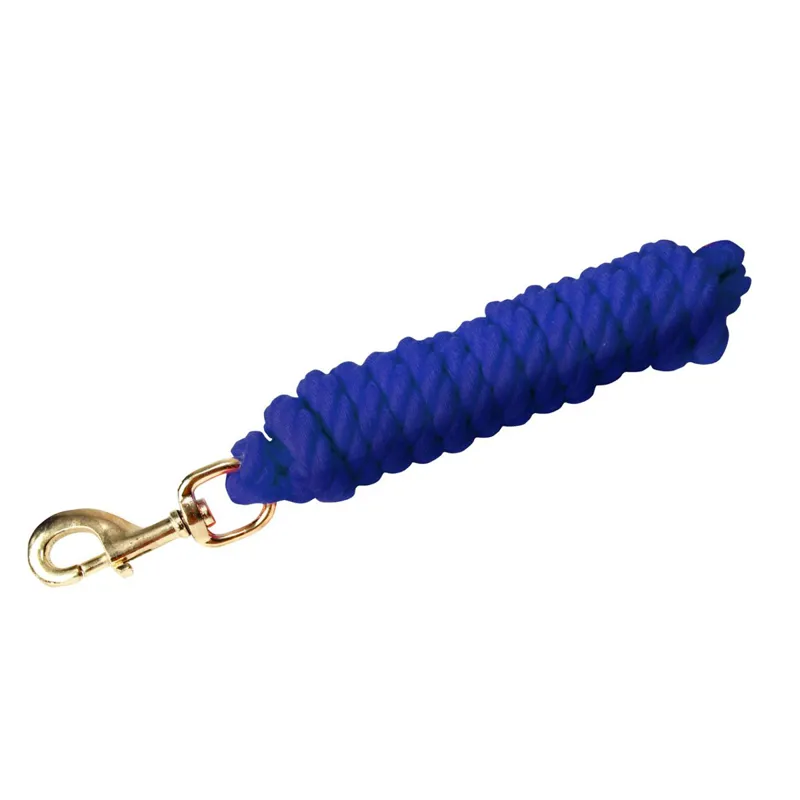 KM Elite Superfine Cotton Lead Rope - Royal Blue