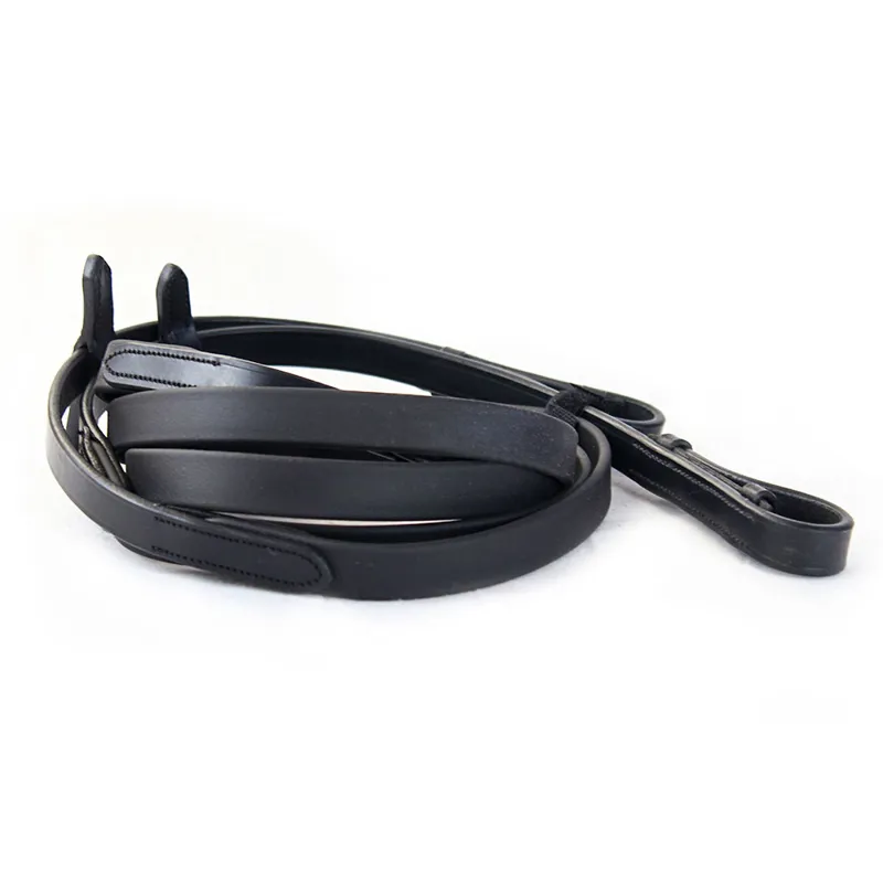 KM Elite Smooth Grip Biothane Reins - Black