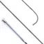 KM Elite Cush Grip Dressage Whip - Black/Silver