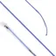 KM Elite Cush Grip Dressage Whip - Royal Blue/Silver