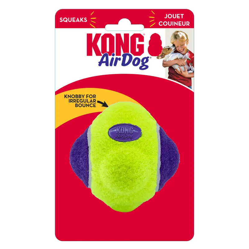 KONG AirDog Squeaker Knobbly Ball-1