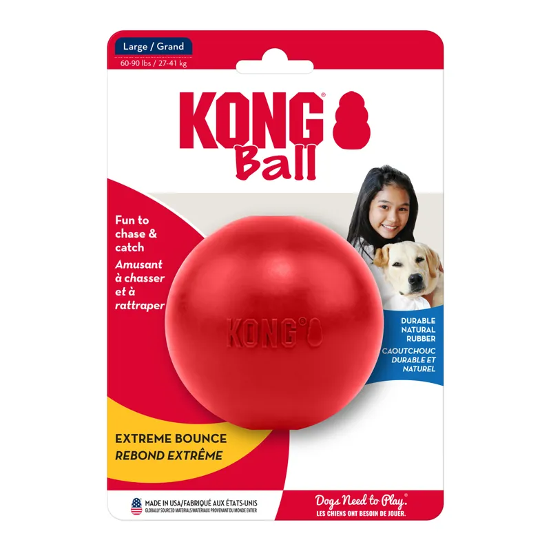 KONG Ball with Hole - Red-4