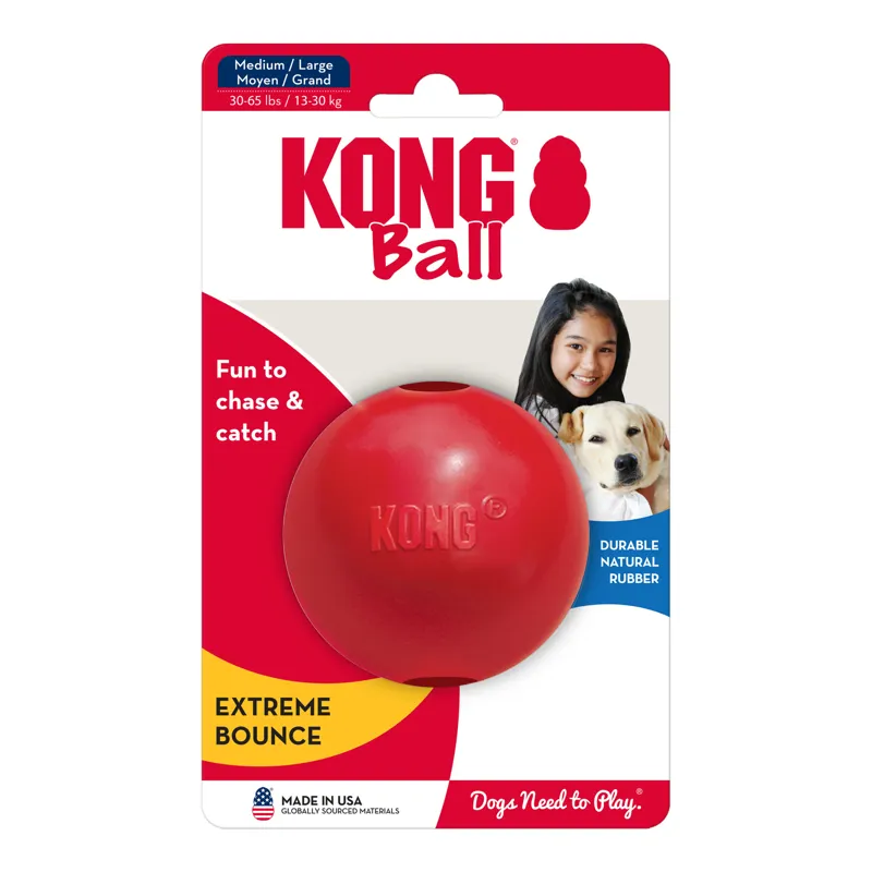 KONG Ball with Hole - Red-6
