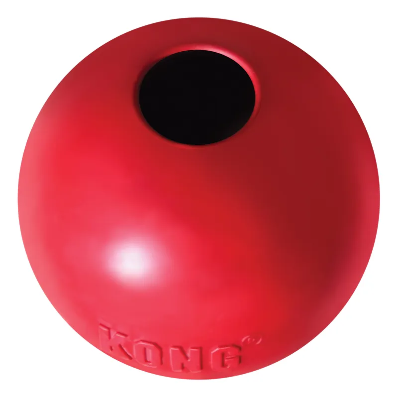 KONG Rubber Ball with Hole - Red