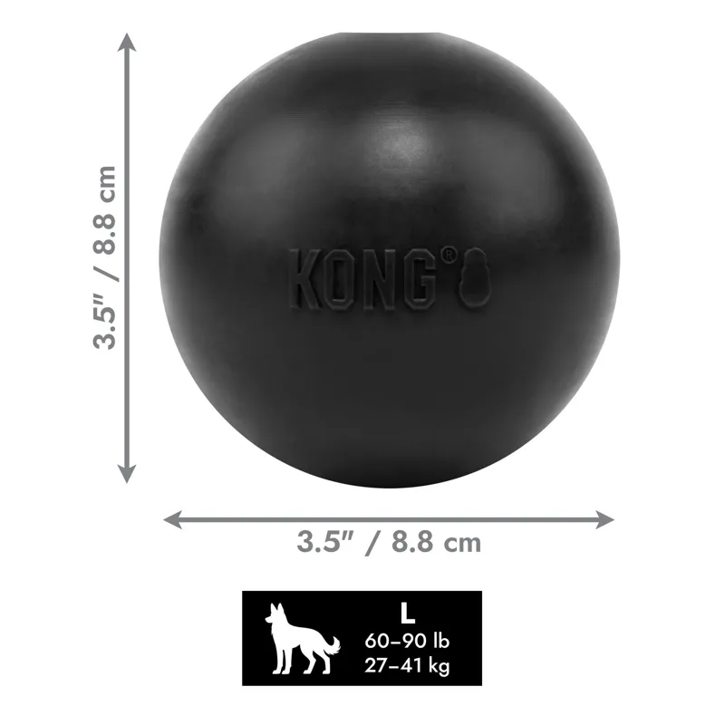 KONG Extreme Large Ball with Hole - Black-3
