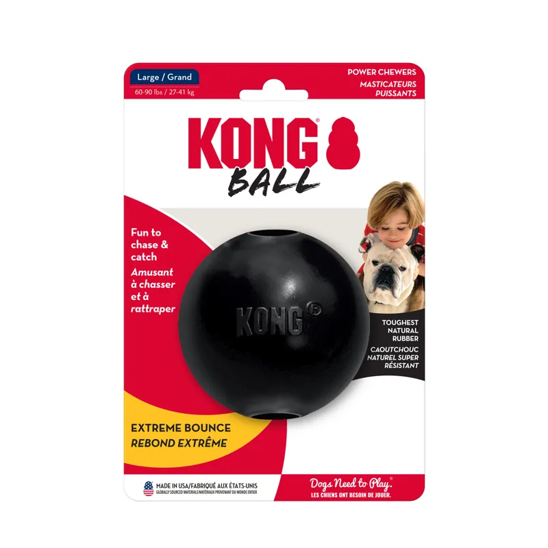 KONG Extreme Large Ball with Hole - Black-4