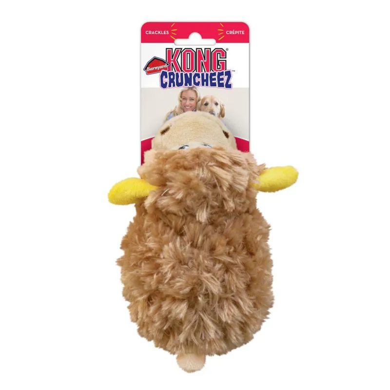 KONG Cruncheez Barnyard Plush Dog Toy - Sheep-1