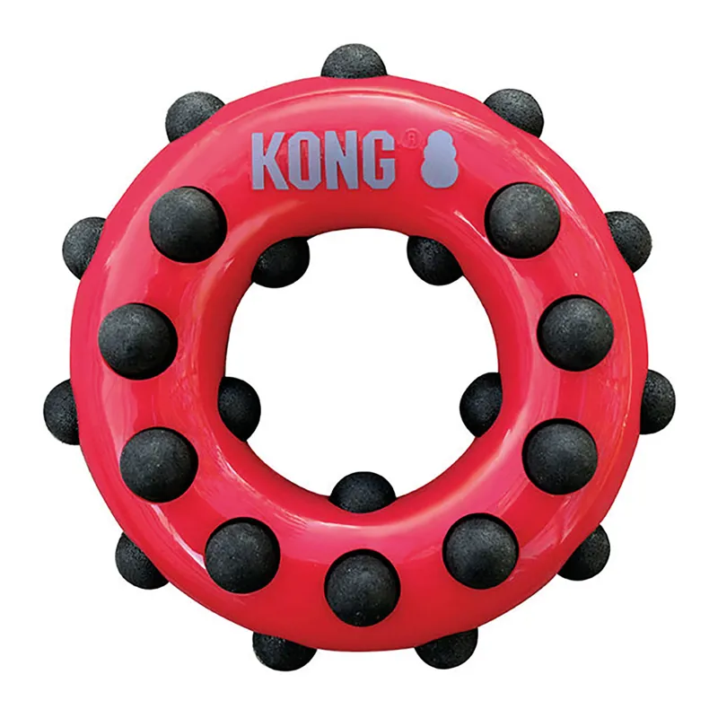 KONG Dotz Squeaker - Red Circle