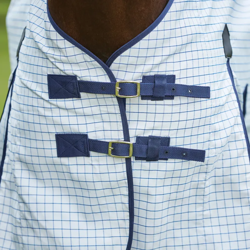 Kool Coat Classic III Combo Neck Rug With Surcingles - White/Navy-1