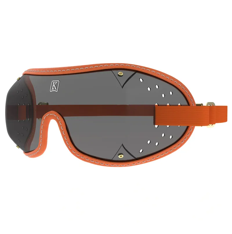 Kroops Triple-Slot Racing Goggles - Orange/Tinted-1