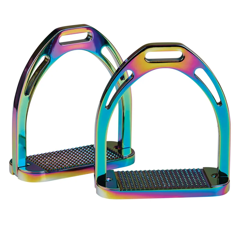 Korsteel Aluminium Stirrup Irons - Rainbow
