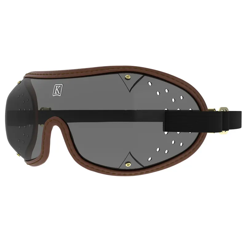 Kroops Triple-Slot Racing Goggles - Brown/Tinted-1