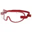 Kroops Triple-Slot Racing Goggles - Red/Clear