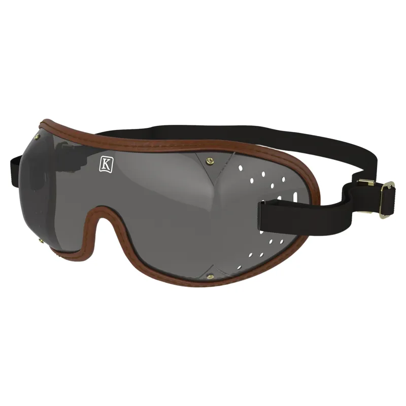 Kroops Triple-Slot Racing Goggles - Brown/Tinted