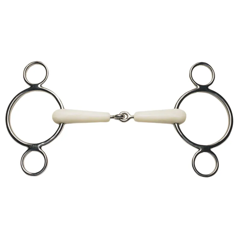 Korsteel Flexi Jointed 2-Ring Dutch Gag Bit