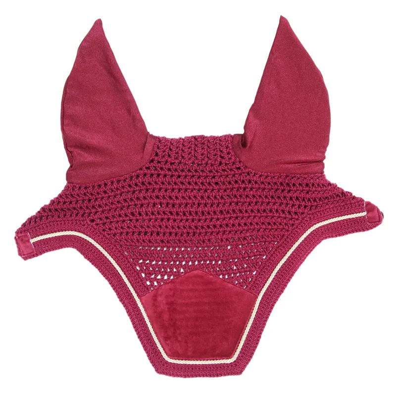 Kentucky Wellington Velvet Fly Veil - Fuchsia-3