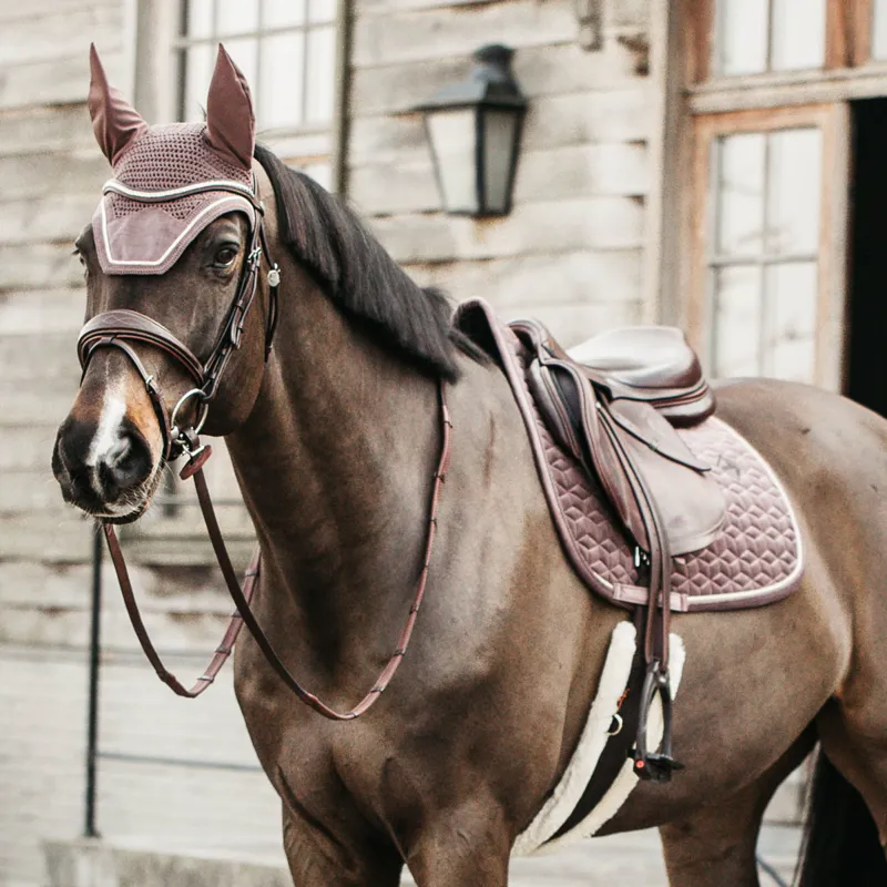 Kentucky Wellington Velvet Fly Veil - Light Purple-1