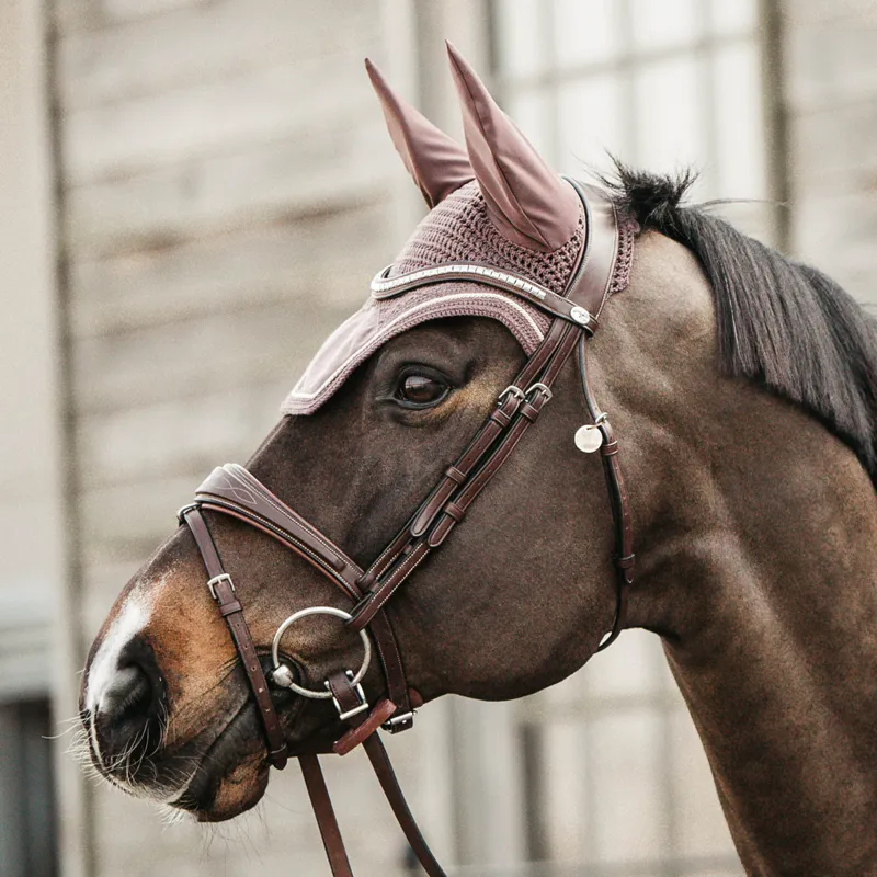 Kentucky Wellington Velvet Fly Veil - Light Purple-2