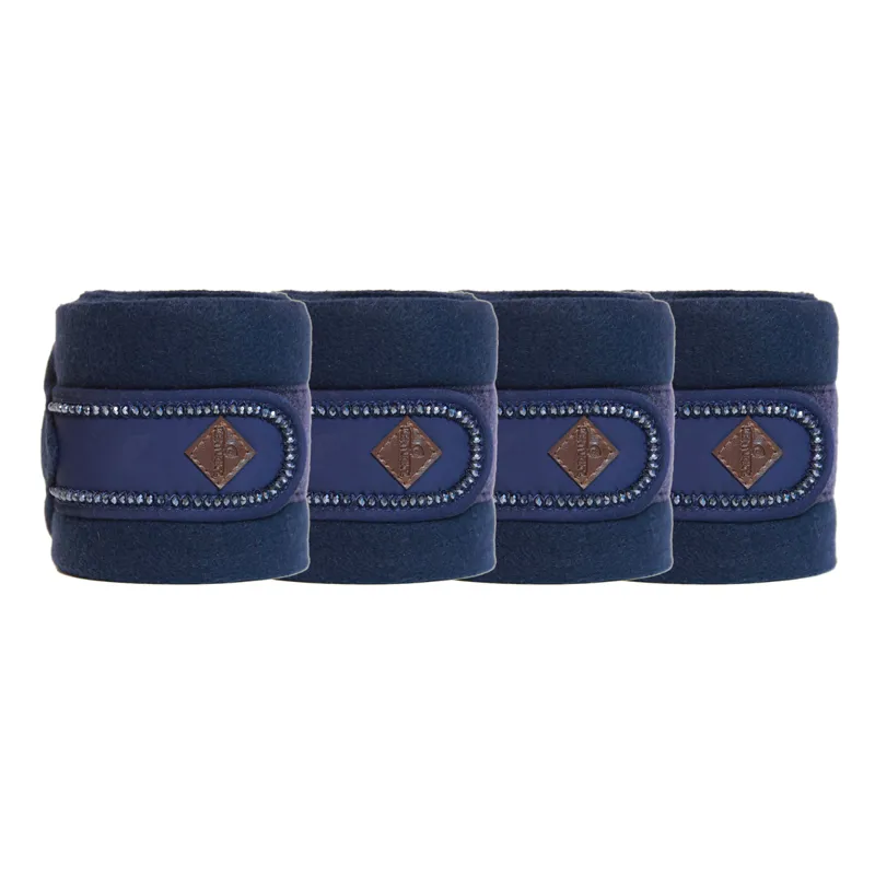 Kentucky Pearls Polar Fleece Bandages - Navy-2