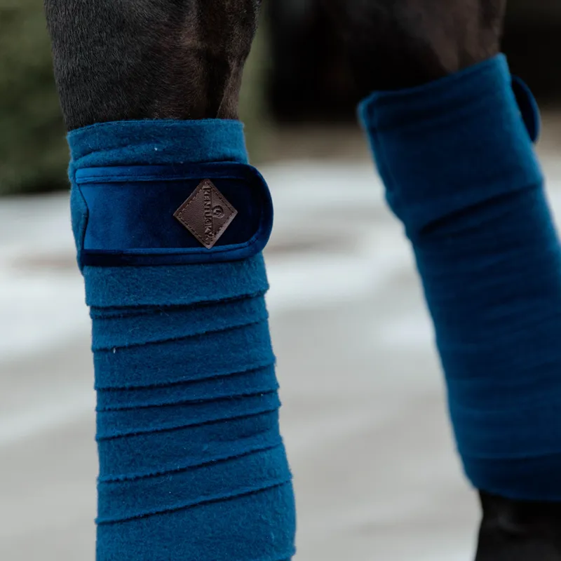 Kentucky Basic Velvet Polar Fleece Bandages - Navy-2