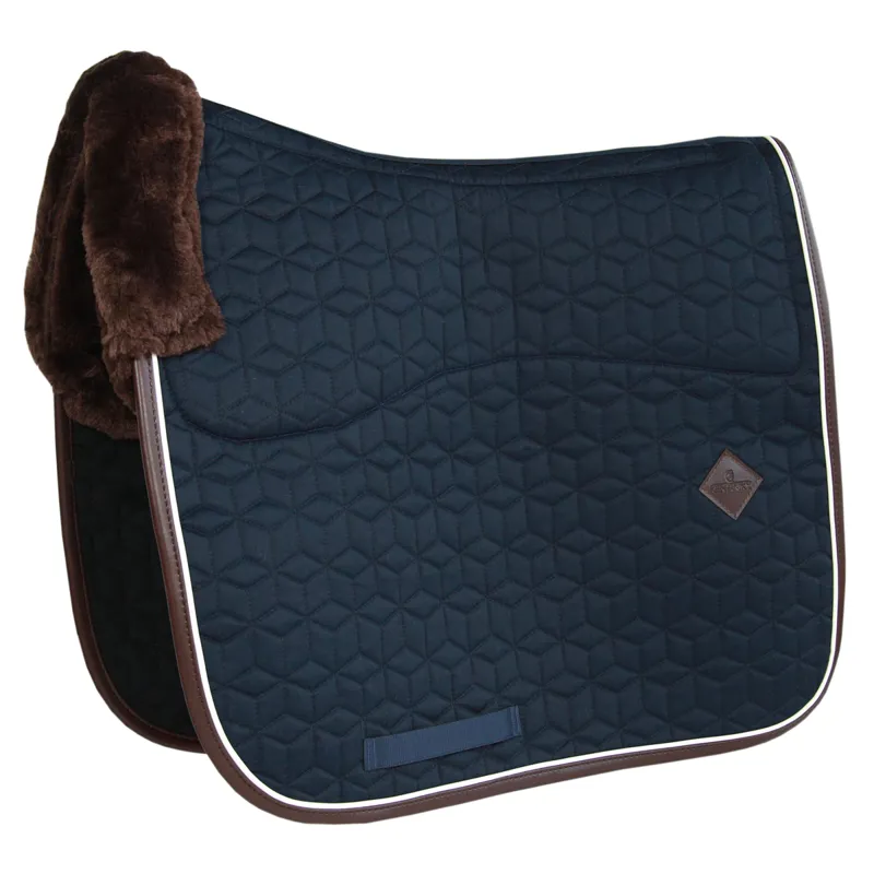 Kentucky Skin Friendly Star Quilting Dressage Saddlecloth - Navy