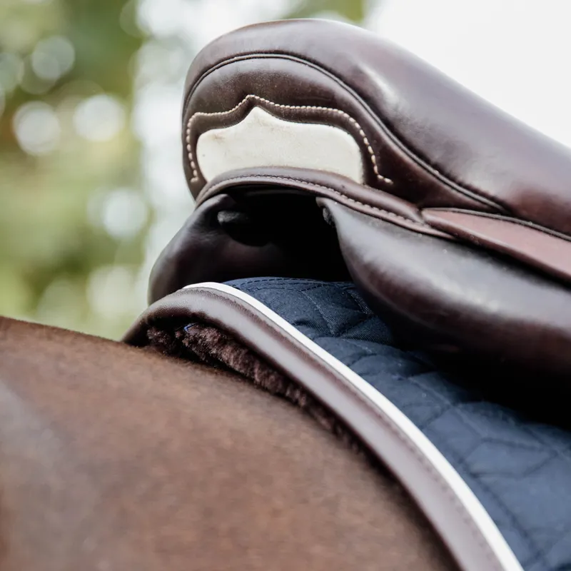 Kentucky Skin Friendly Star Quilting Dressage Saddlecloth - Navy-2