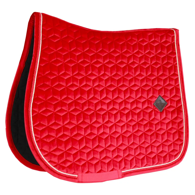 Kentucky Velvet Jumping Saddlecloth - Red