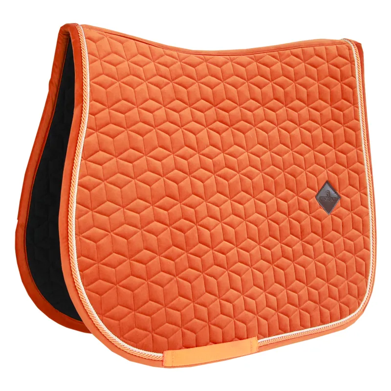 Kentucky Velvet Jumping Saddlecloth - Orange