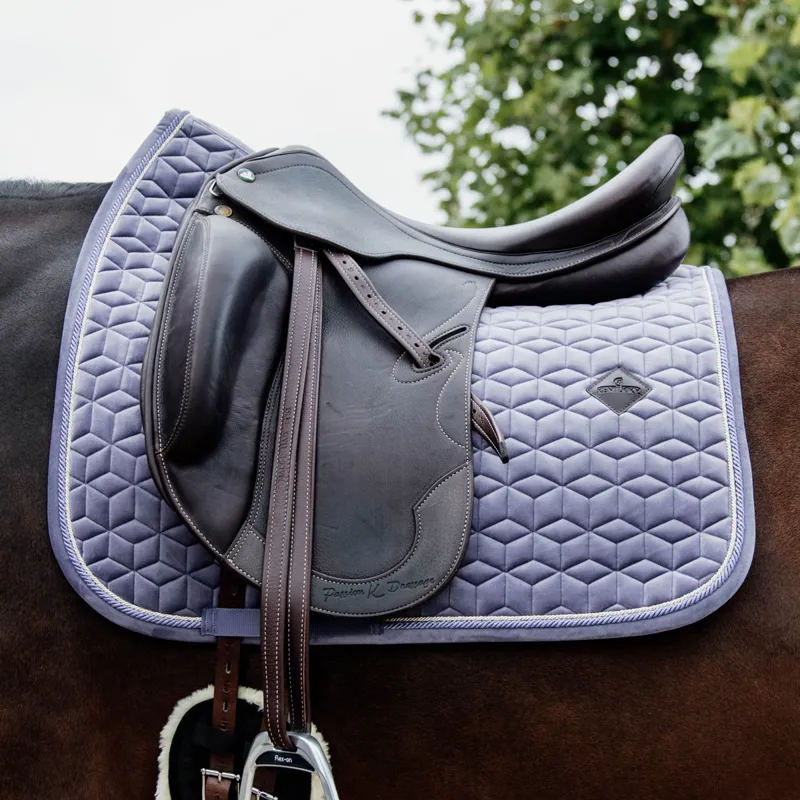 Kentucky Velvet Dressage Saddlecloth - Light Purple-1