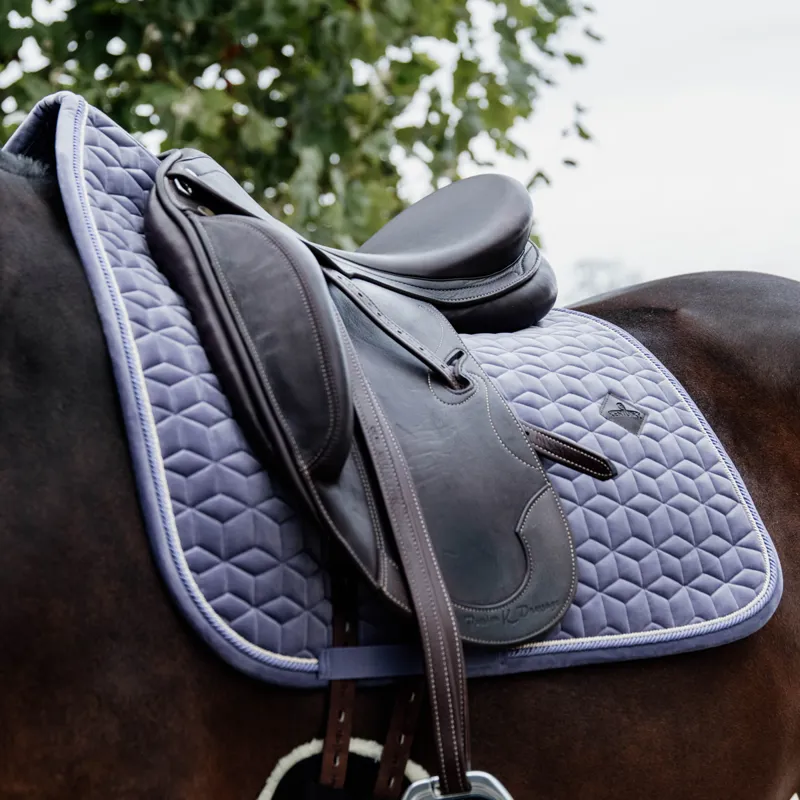 Kentucky Velvet Dressage Saddlecloth - Light Purple-3