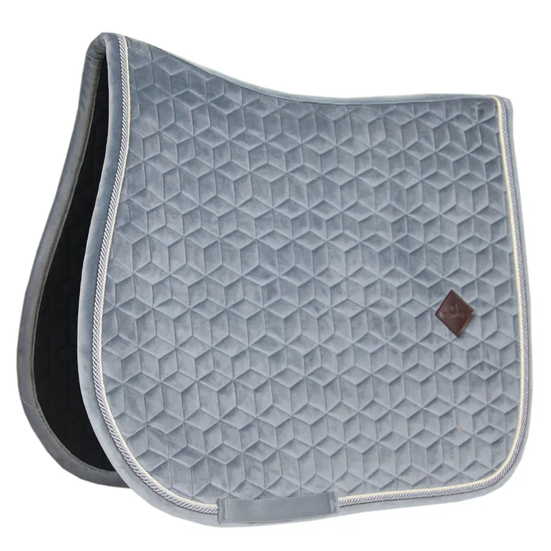 Kentucky Velvet Jumping Saddlecloth - Grey