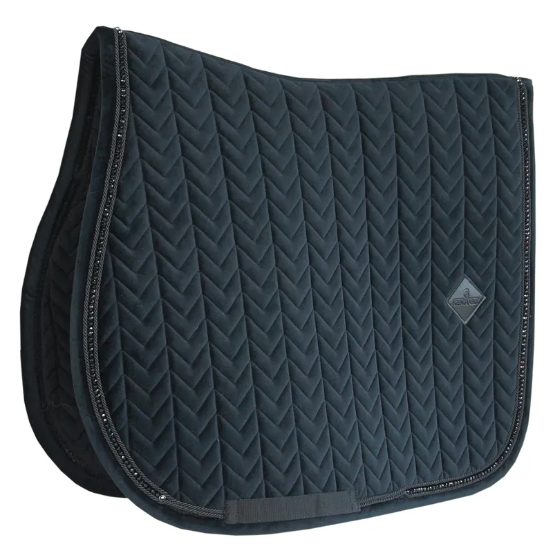 Kentucky Velvet Pearls Saddlecloth - Black-3