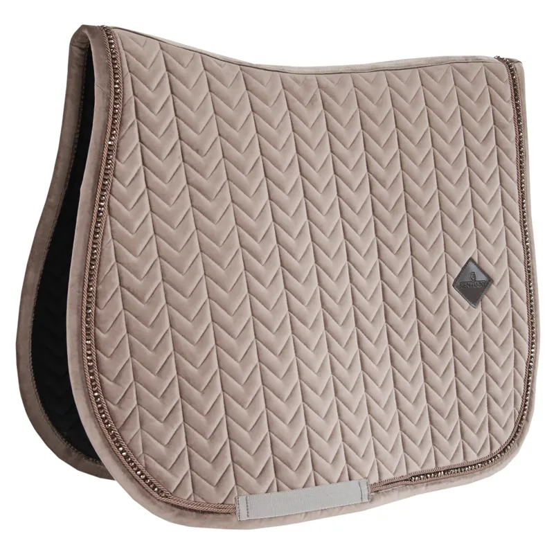 Kentucky Velvet Pearls Saddlecloth - Beige-2