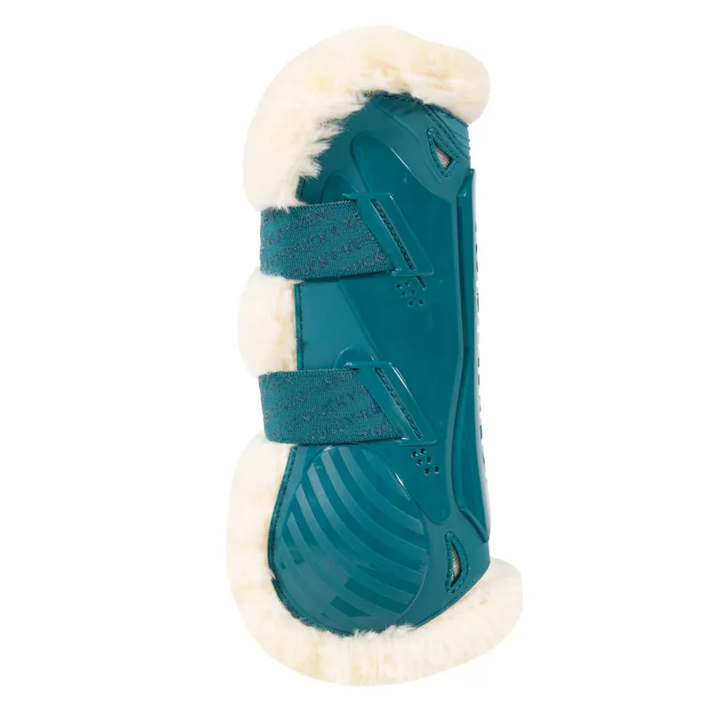 Kentucky Bamboo Shield Vegan Sheepskin Tendon Boots - Emerald-3