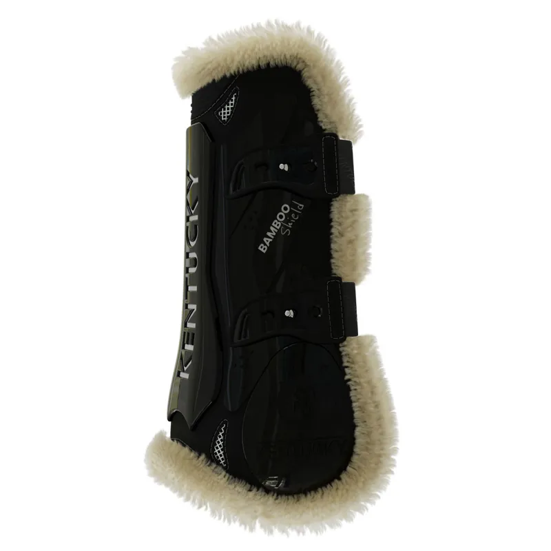 Kentucky Bamboo Shield Vegan Sheepskin Tendon Boots - Black-1