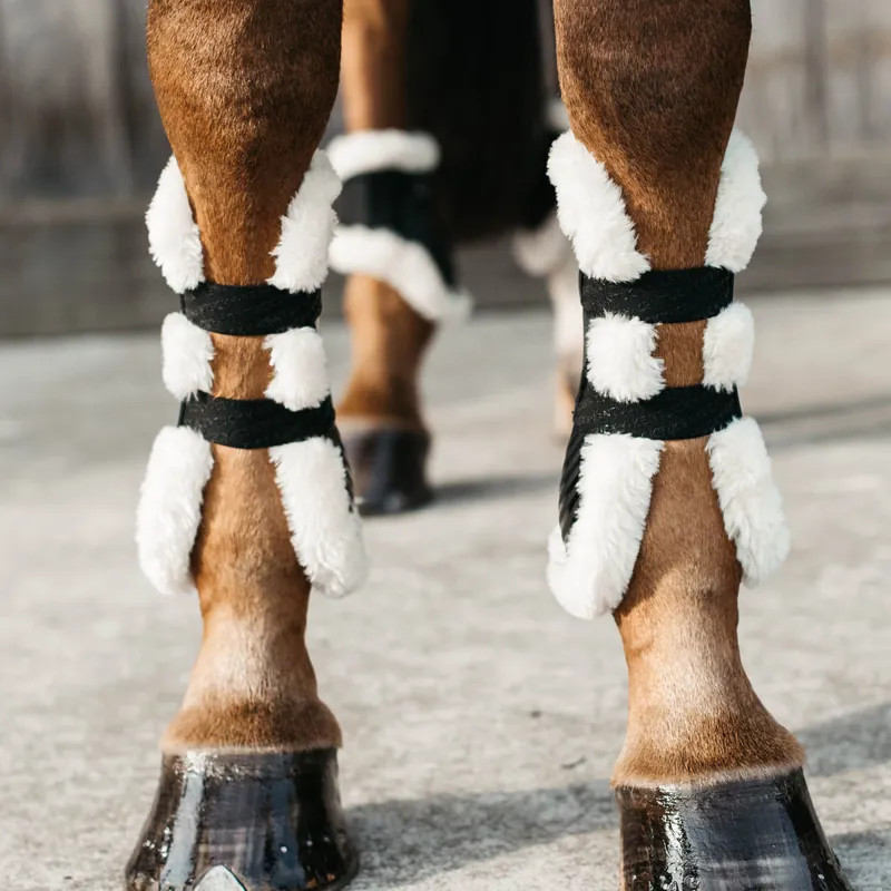 Kentucky Bamboo Shield Vegan Sheepskin Tendon Boots - Black-7