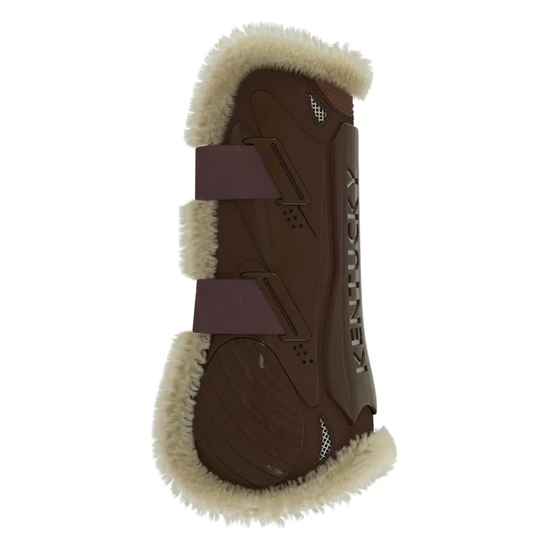 Kentucky Bamboo Shield Vegan Sheepskin Tendon Boots - Brown-2